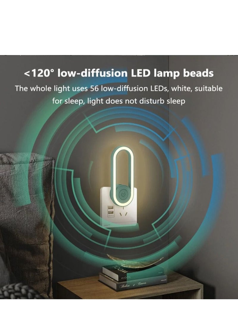 Generic - Ultrasonic insect repellent night light- Green - Image 1