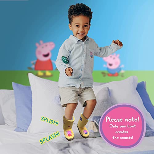 WOW! STUFF Peppa Pig Toys Muddy Puddle Boots with Sounds | Interactive Wearable Yellow Toy Wellies with Sound and Music activated as you Walk or Run - Image 3