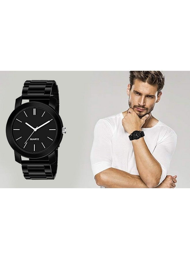 The Shopoholic Analog Dial Black Metal Strap Watches for Men Watch for Men and Watch for Boys - Image 3