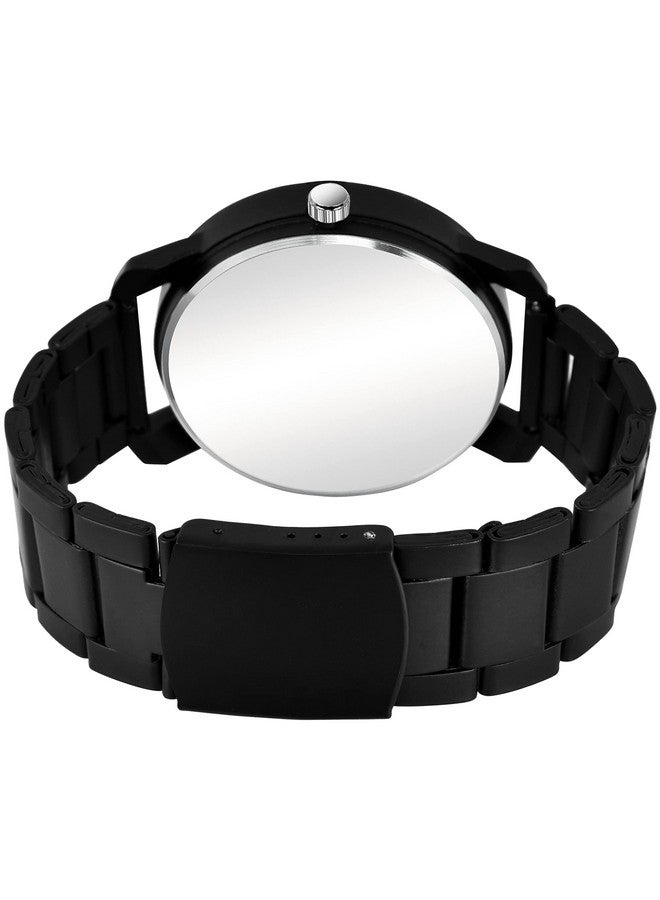 The Shopoholic Analog Dial Black Metal Strap Watches for Men Watch for Men and Watch for Boys - Image 5