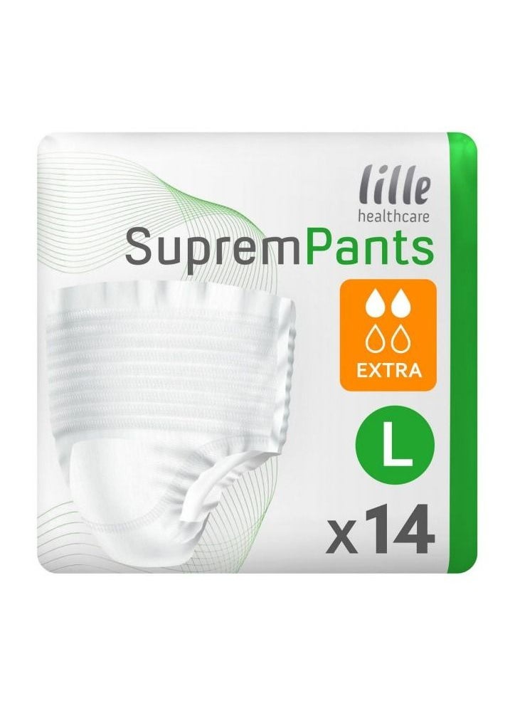 Lille Healthcare - Lille healthcare adult diapers 14 pack shorts size Large (100-135cm) - Image 1