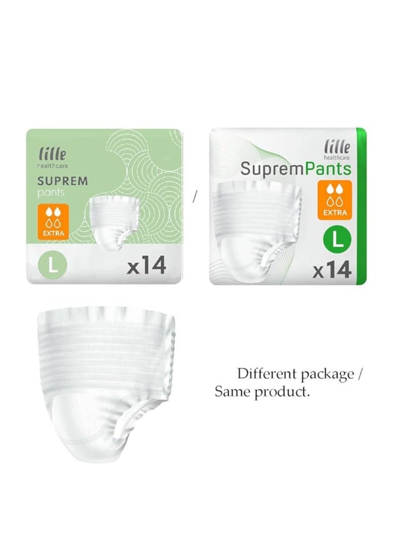 Lille Healthcare - Lille healthcare adult diapers 14 pack shorts size Large (100-135cm) - Image 1