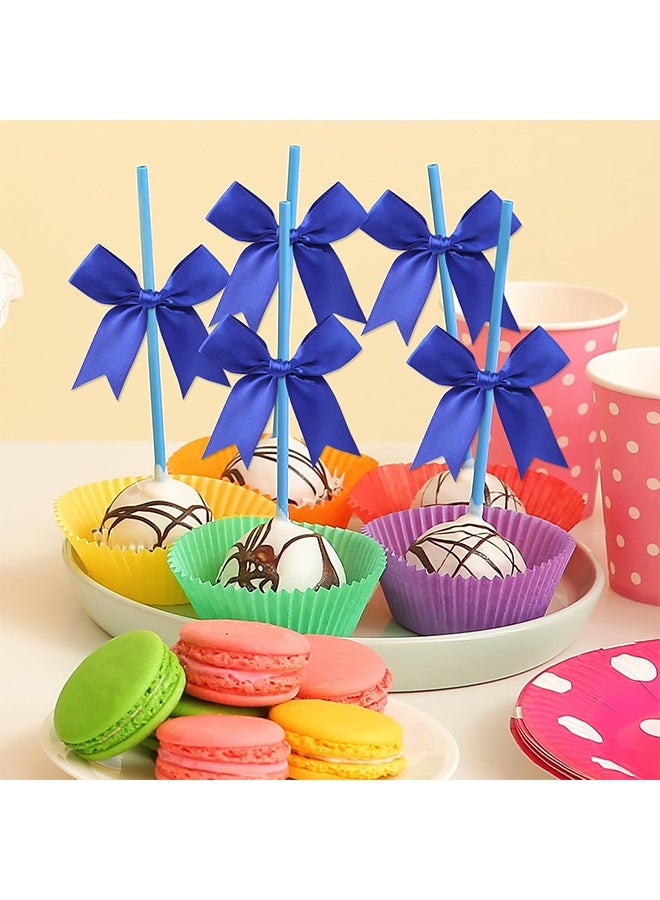 50 قطعة 3.35 بوصة (حوالي 8.4 سم) أقواس التفاف الهدايا الزرقاء ، تغليف هدايا القوس الصغير الأنيق ، الحرف اليدوية ، زينة الحفلات ، حفلات استقبال المولود الجديد ، أعياد الميلاد ، زينة الزفاف ، أكياس ال - Image 5