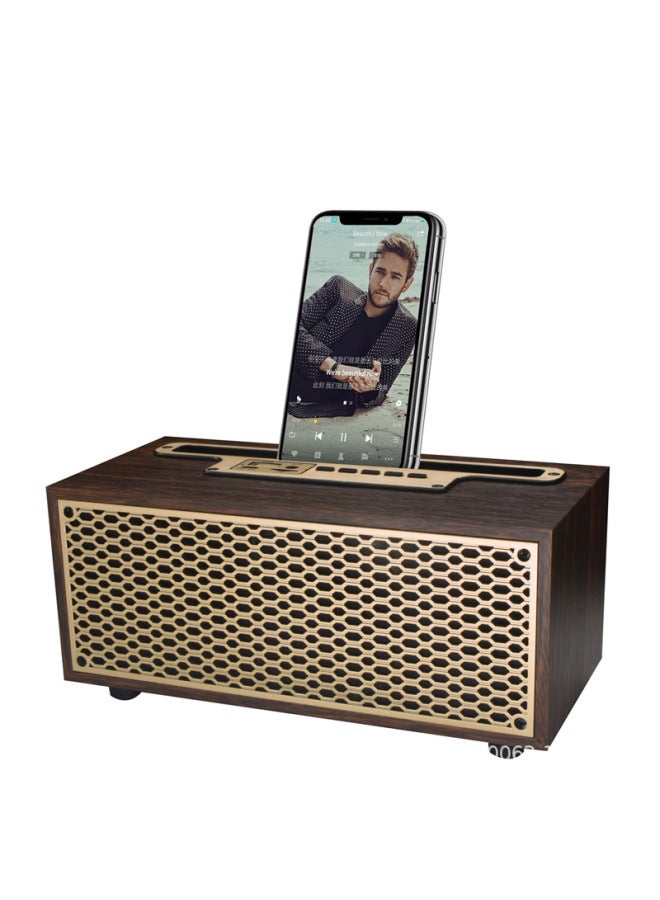 Neutral Bluetooth Speaker Wooden Retro High-end Home Mini Wireless High Volume Subwoofer Portable Desktop Small Audio - Image 5