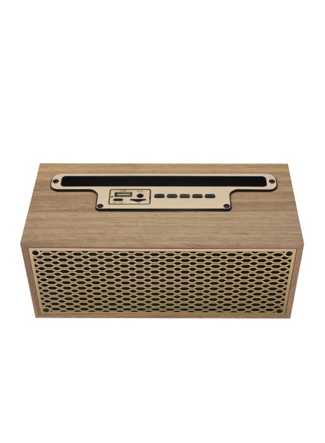 Neutral Bluetooth Speaker Wooden Retro High-end Home Mini Wireless High Volume Subwoofer Portable Desktop Small Audio - Image 1