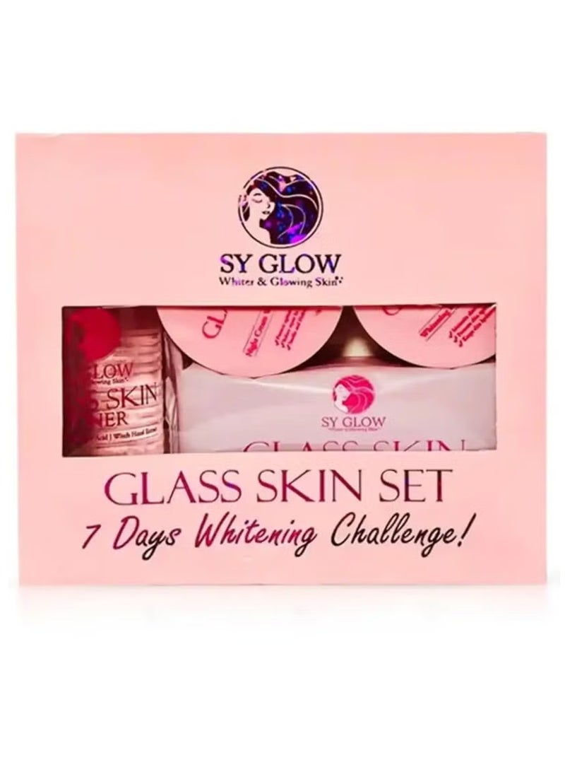 SY GLOW Glass Skin Set - 7 Days Whitening Challenge