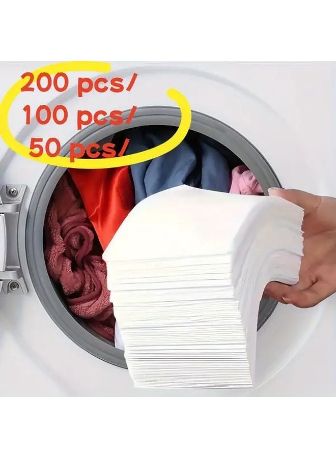 50 Pack Laundry Color Catcher Sheets Dye Transfer Prevention Chemical Free All Fabrics - Image 2