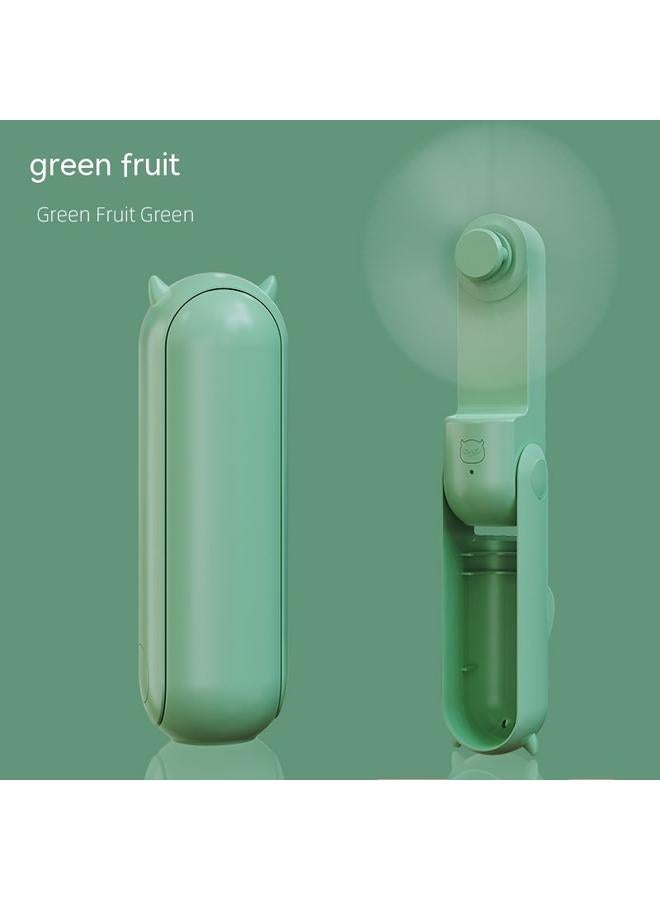 إسكدنيا 2PCS Handheld Mini Fan, Portable Foldable Fan with Power Bank, USB Rechargeable Small Pocket Fan, Battery Operated Personal Fan - Image 3