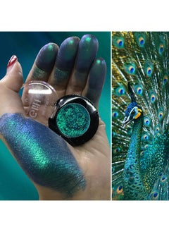 Peacock Green Glitter Eyeshadow Single, Duo Chrome Green Eye Shadow Palette Metallic Shimmery, Intense Color, Sparkly Emerald Green Multichrome Eyeshadow For Blue Green Eyes Makeup - pzsku/ZA2880BBEB6FF21CB7B09Z/45/_/1734437907/3a0ca2f1-3450-46d1-8276-bde79283fdb9