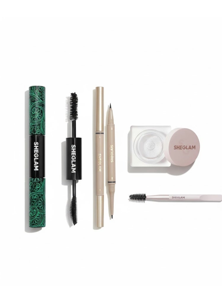 SHEGLAM مجموعة تحديد العين الثلاثية – مجموعة تحسين الحواجب والرموش - Image 1