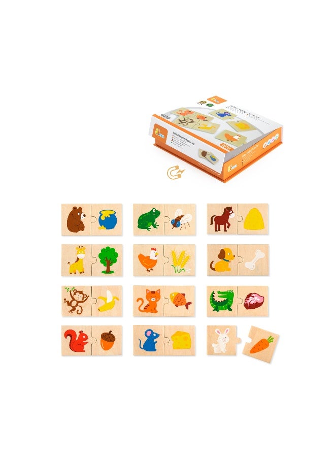 Viga Animal Feeding Puzzle Set - Image 1