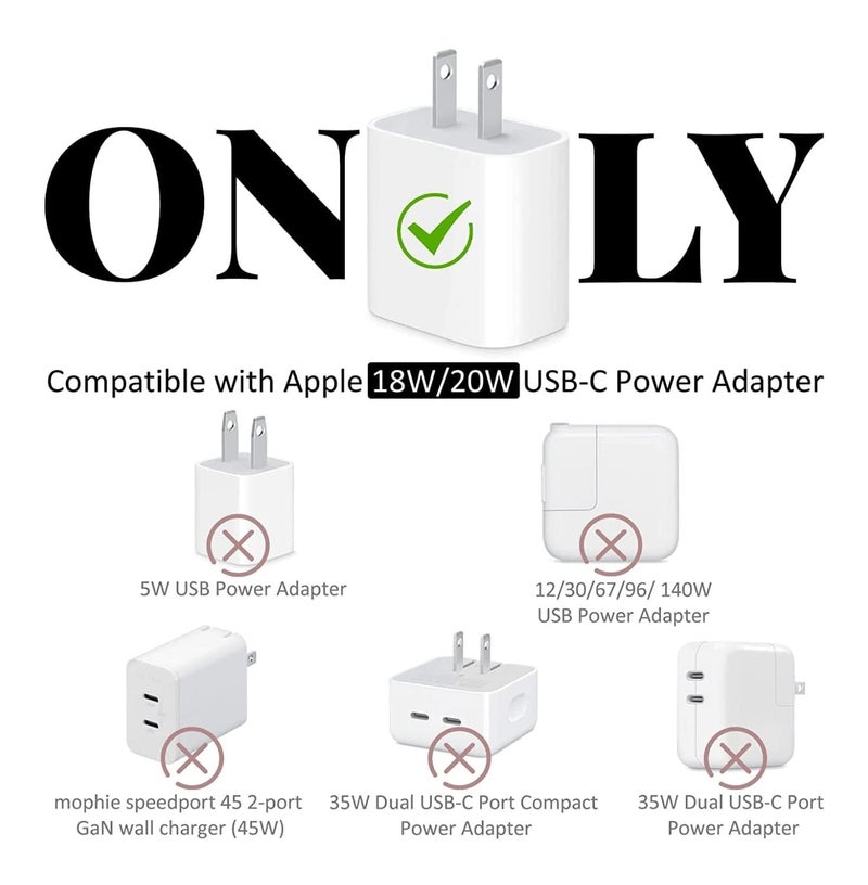 Like Star غطاء حماية 4 في 1 متوافق مع شاحن أبل 20 واط/18 واط USB-C - Image 4