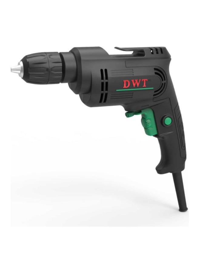 DWT 220-230V 450W Keyless Chuck Corded Impact Drill Black and Green 24 x 7 x 25 cm BMP04-10 C - Image 1