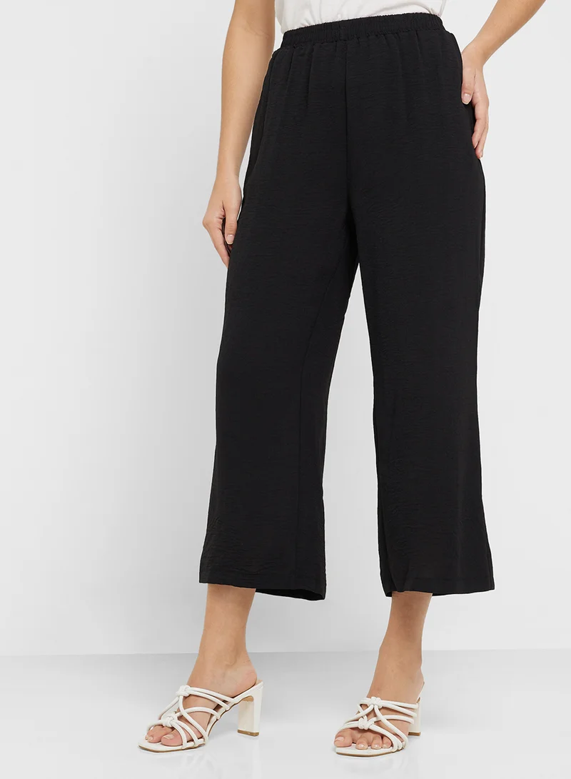 جينجر Oversize Longline Shrug & Wide Leg Pant Coord Set