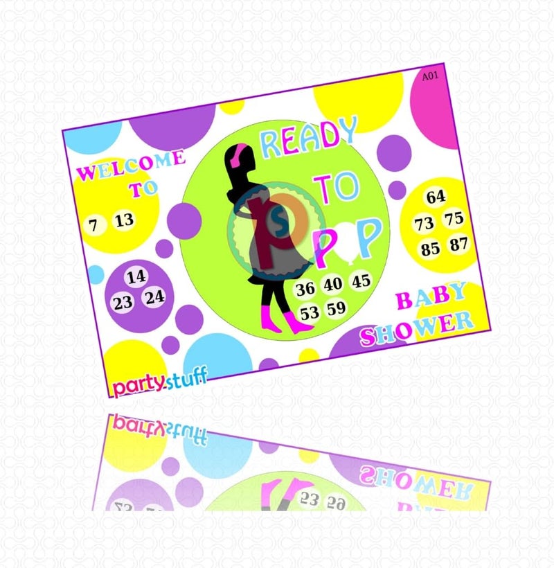 PartyStuff Pregnancy Theme Tambola Housie Tickets - Pregnancy kukuba 5 - Designer Kukuba (48 Cards) - Image 2