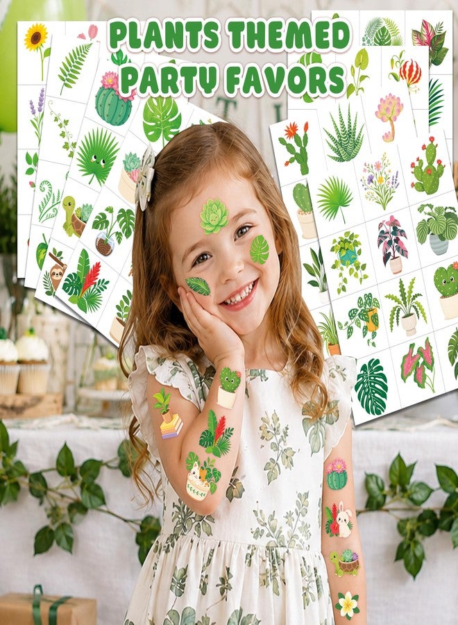 91TATTOOS 96 PCS Plants Temporary Tattoos for Kids - Image 2