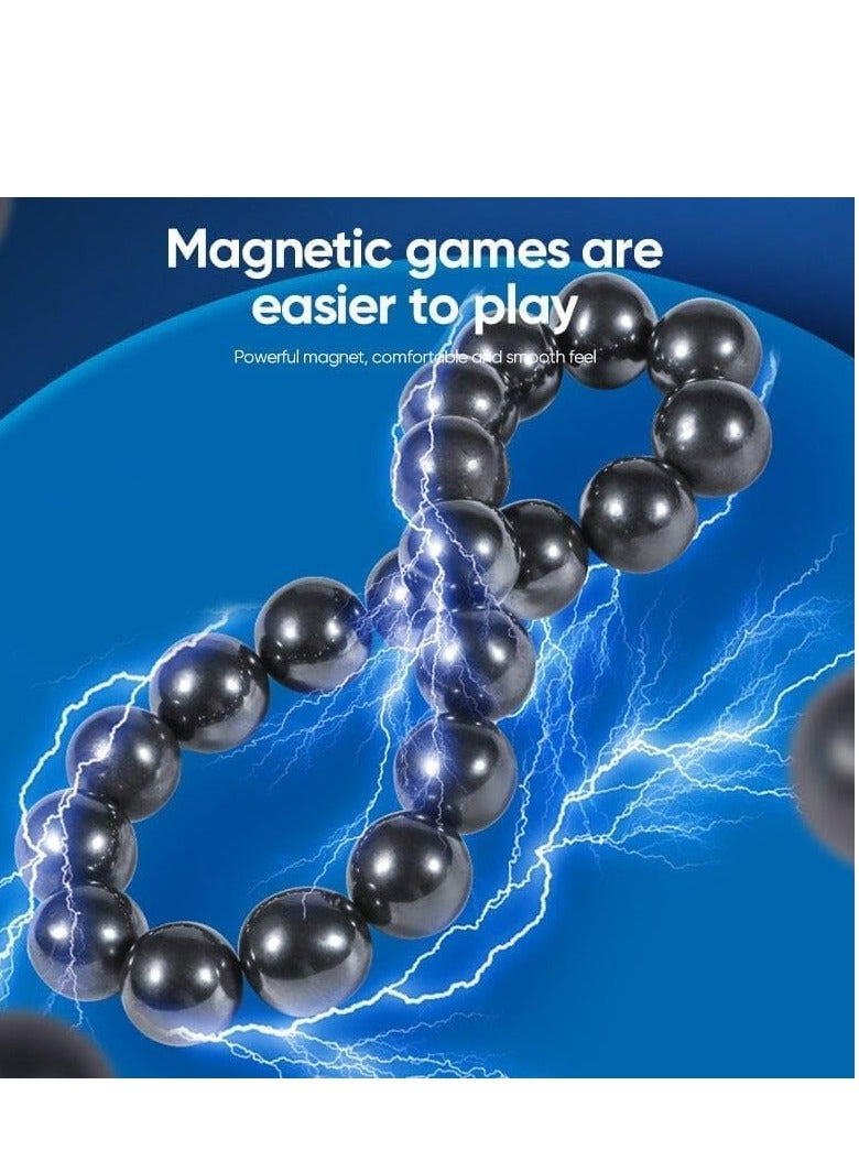 لعبة شطرنج مغناطيسية، لعبة شطرنج معركة مغناطيسية، لعبة طاولة مغناطيسية، لعبة لوح شطرنج بتأثير مغناطيسي، لعبة ألغاز الداما، لعبة ألغاز الداما للتجمعات العائلية، حفلة (ب) - Image 3