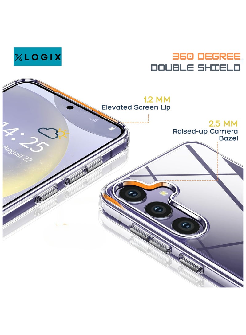 XLogiX for Samsung Galaxy S25 Clear Case with MagSafe – Ultra Slim, Shockproof, Crystal Clear Protection, Strong Magnetic Case Compatible with MagSafe (Clear).