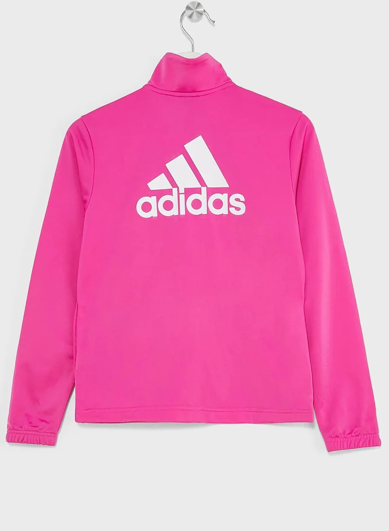 adidas بدلة رياضية أساسية بشعار ماركة كبير
