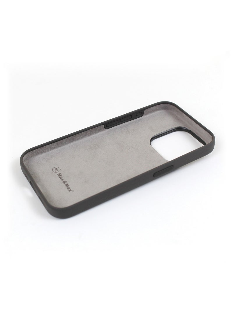 Max & Max iPhone 15 Pro Silicone MagSafe Case – Shockproof Protective Cover with Smooth Grip, Supports Wireless Charging – Gray - Image 5