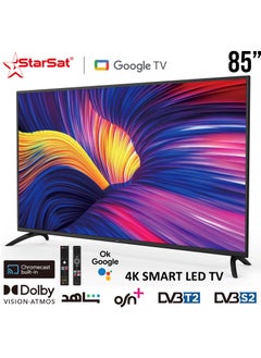 StarSat StarSat 85 Inch 4K Ultra HD LED Smart Google TV With Dolby Vision HDR Black  - Image 2
