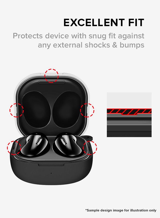 Stylizedd StylePods Custom Case Samsung Galaxy Buds Pro (2021) / Buds Live Case With Anti-Lost Keychain - Skull Patch  - Image 4