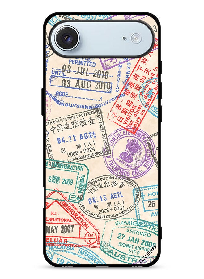 Covernex Apple iPhone Air Protective Case Cover Travel Stamps Pattern - Image 1