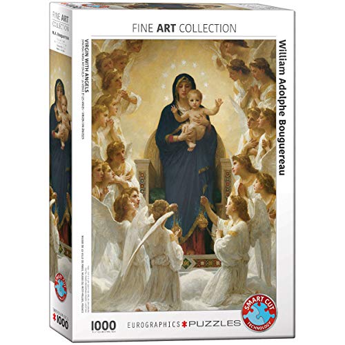 EuroGraphics Virgin with Angels by William Bouguereau 1000 Piece Puzzle, 6000-7064 - Image 1