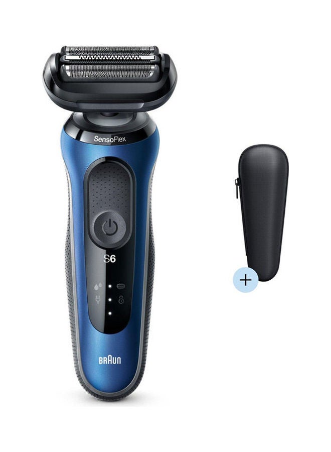 BRAUN Series 6 Rechargeable Mens Shaver With LED Display Blue/Black - Image 2