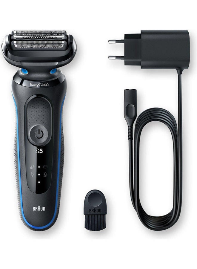 BRAUN Series 6 Rechargeable Mens Shaver With LED Display Blue/Black - Image 3