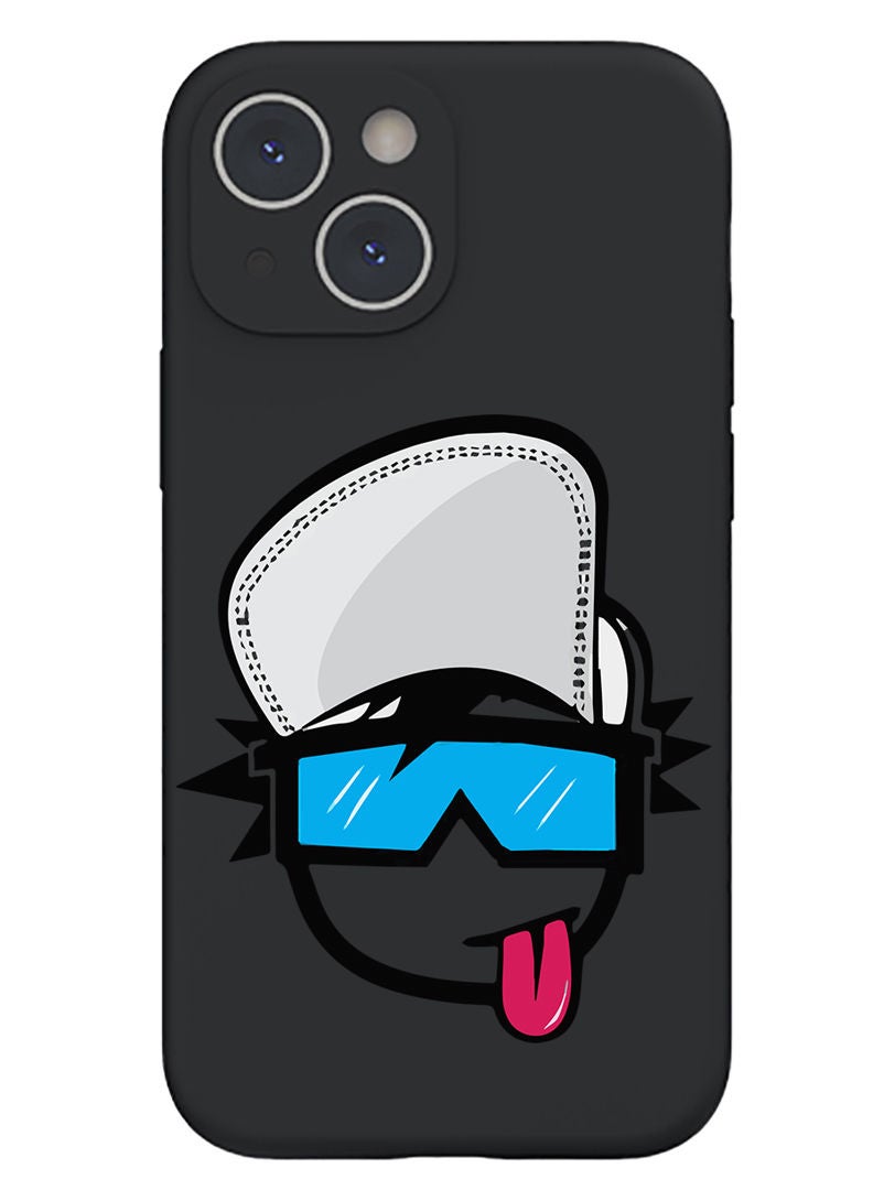 Theodor Protective Slim Fit Case Liquid Silicone Cover with Full Body Protection Anti-Scratch Shockproof Case For iPhone 13 Black  - Dad more than anyone else copy - Image 1