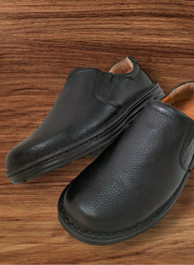 i diD Men's Casual Slip On Stretch Square Toe Loafer Shoes Luxury Formal Business Office Shoes, Handmade High Quality, Rubber Sole with Medical Insole, Anti-Slip Anti-Bacterial - Image 4