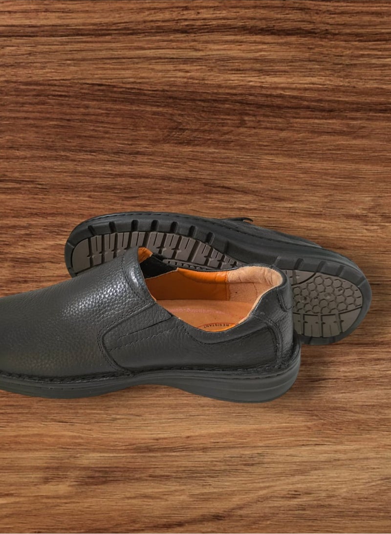 i diD Men's Casual Slip On Stretch Square Toe Loafer Shoes Luxury Formal Business Office Shoes, Handmade High Quality, Rubber Sole with Medical Insole, Anti-Slip Anti-Bacterial - Image 5