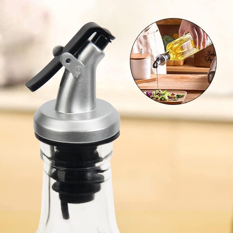 SQINELLI Italian Glass Oil dispenser 1000 ml, Pack of 2, Oil bottle for kitchen 1 Litre glass, Oval transparent (TT 1000 x 1 with Funnel) - Image 3