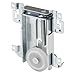 Prime-Line PRIME-LINE Prime-Line MP6790 Mirror Door Roller Assembly, 1-7/16 in, Steel Housing, Flat Plastic Wheel, (single pack)  - Image 2