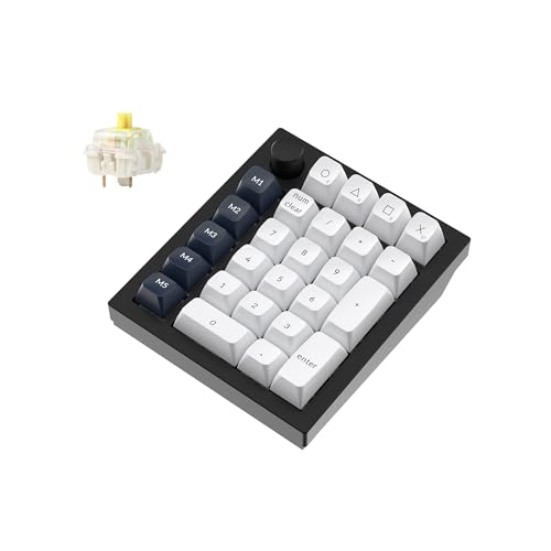 Keychron Q0 Max Wireless Custom Mechanical Numpad, 2.4 GHz/Bluetooth 5.1/Wired QMK Number Pad, RGB Hot-Swappable with Gateron Banana Switch for Laptop Mac Windows Linux - Black - Image 1