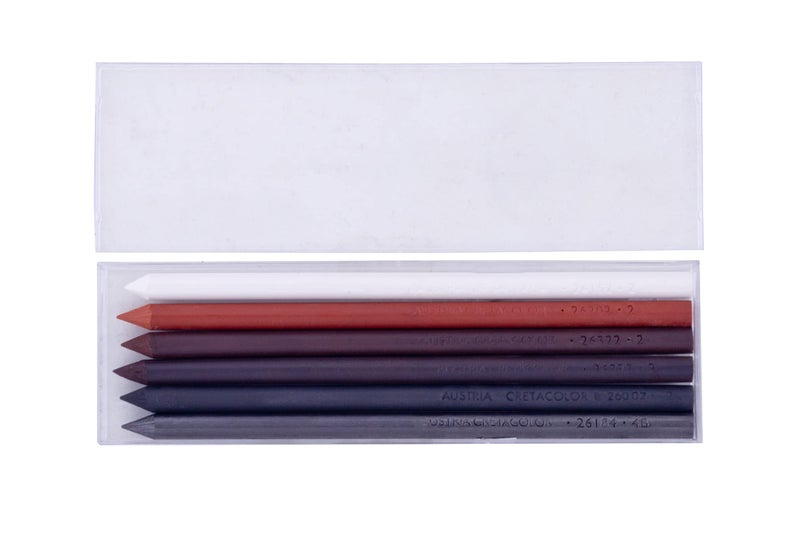 CRETACOLOR Graphite Lead Set, 6-Colors, multicolor, 5.000 - Image 1