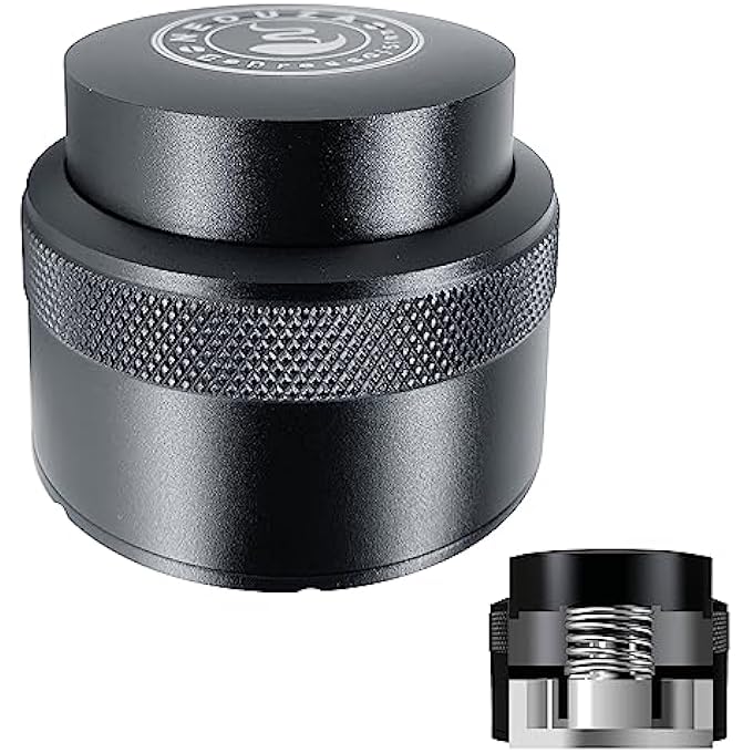 NEOUZA 51Mm Coffee Hand Tamper Barista Levelling Tool Spring Loaded Stainless Steel Flat Base For Espresso Machines Portafilter - Image 1