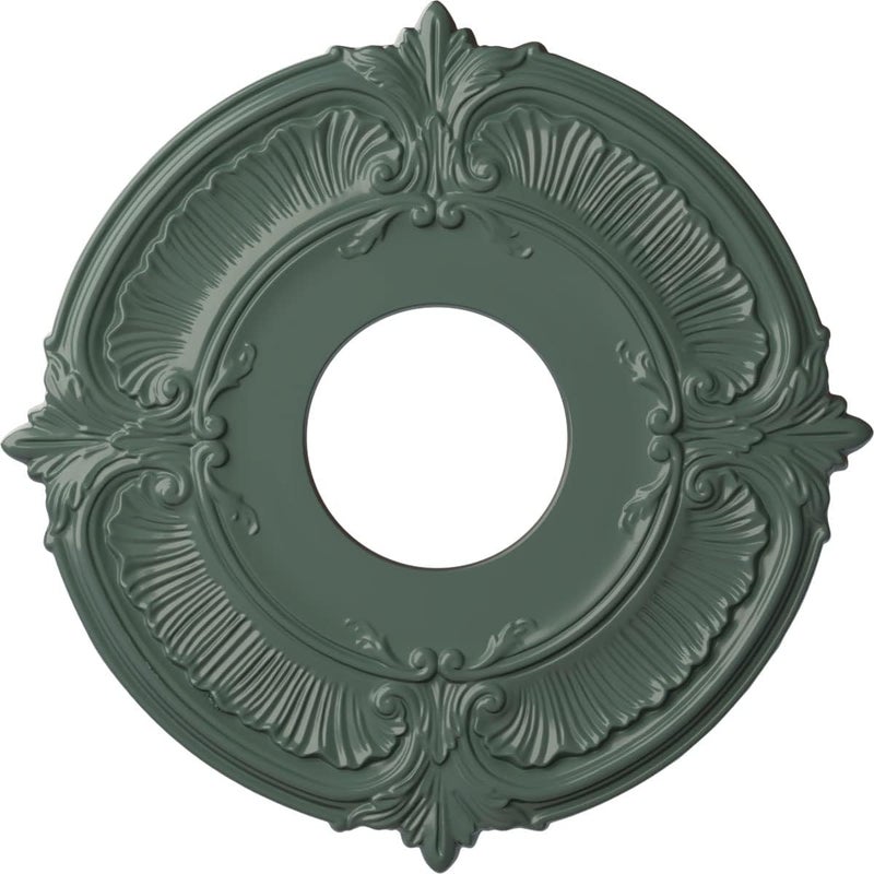 Ekena Millwork CM12ATCBF Attica Ceiling Medallion (Fits Canopies up to 3 1/2"), Hand-Painted Cloud Burst - Image 1