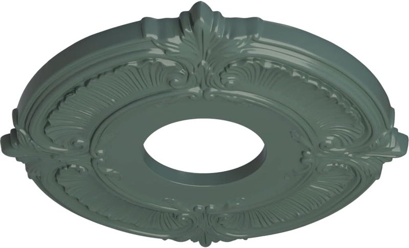 Ekena Millwork CM12ATCBF Attica Ceiling Medallion (Fits Canopies up to 3 1/2"), Hand-Painted Cloud Burst - Image 2