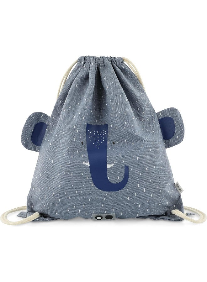 Trixie Mrs. Elephant Drawstring Bag for Kids - Image 1