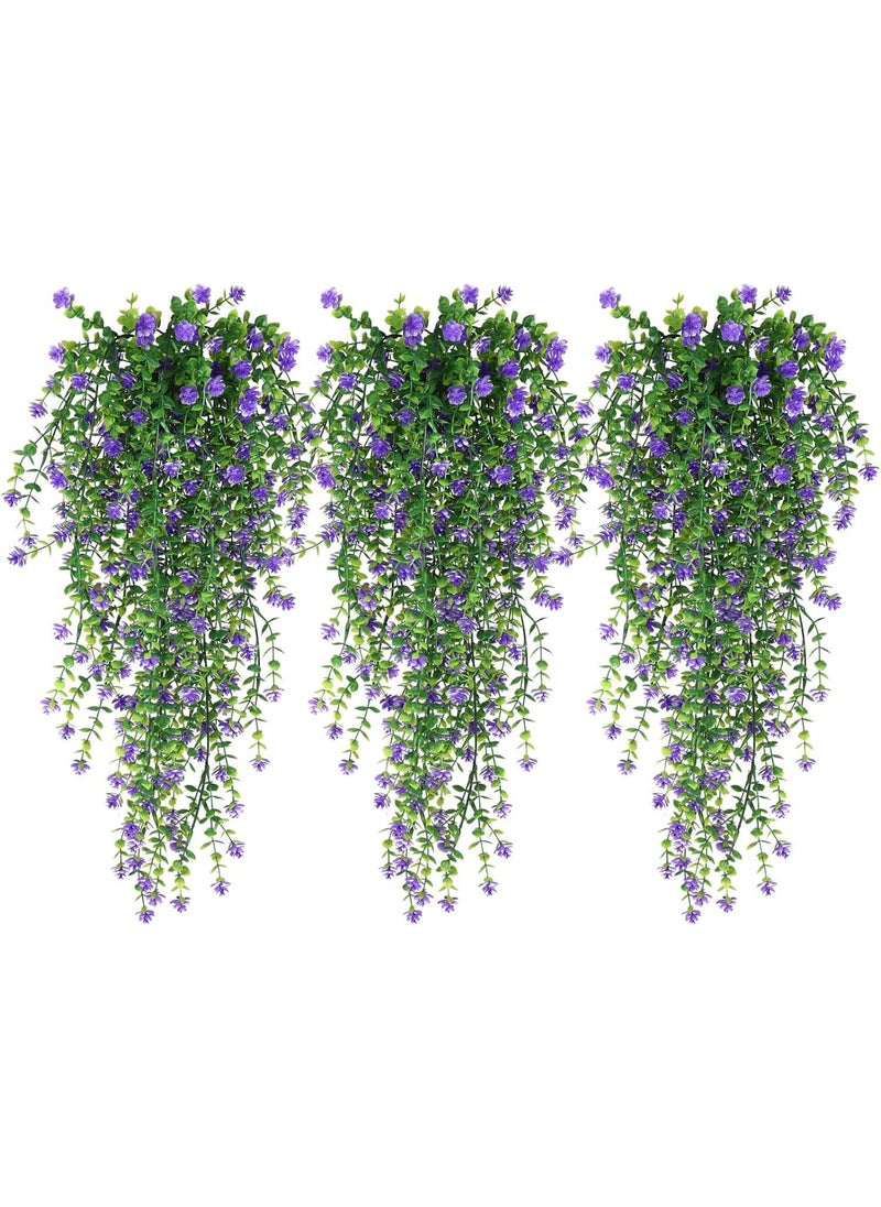 Generic Eucalyptus Camellia Wall Hanging Decor Purple 