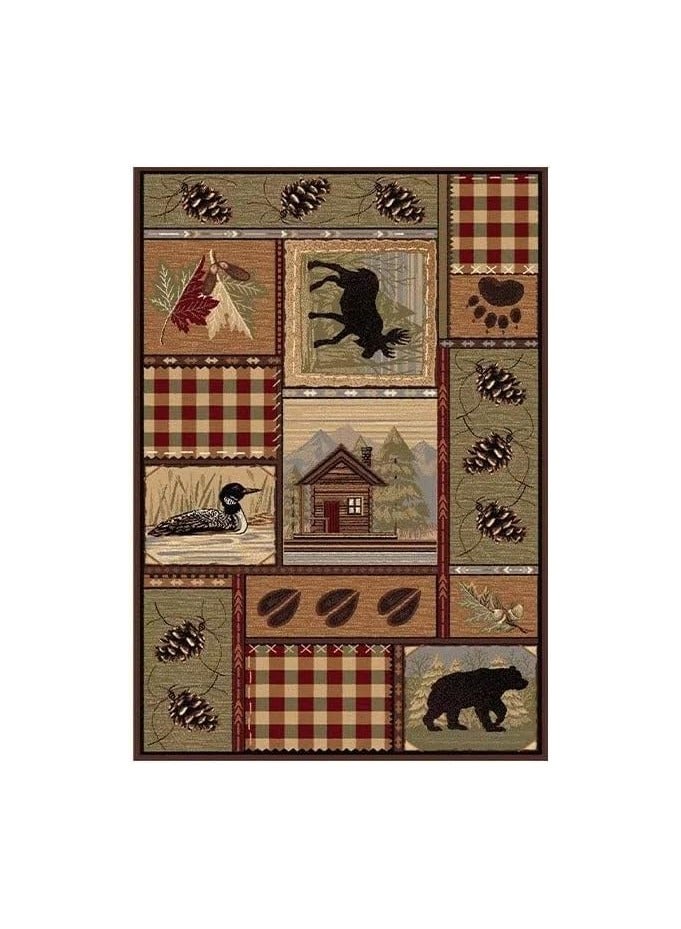Anna 80 * 120cm Lordic Country Retro Living Room, Bedroom, Bedside Anti Slip And Wear Resistant Floor Mat - Image 1