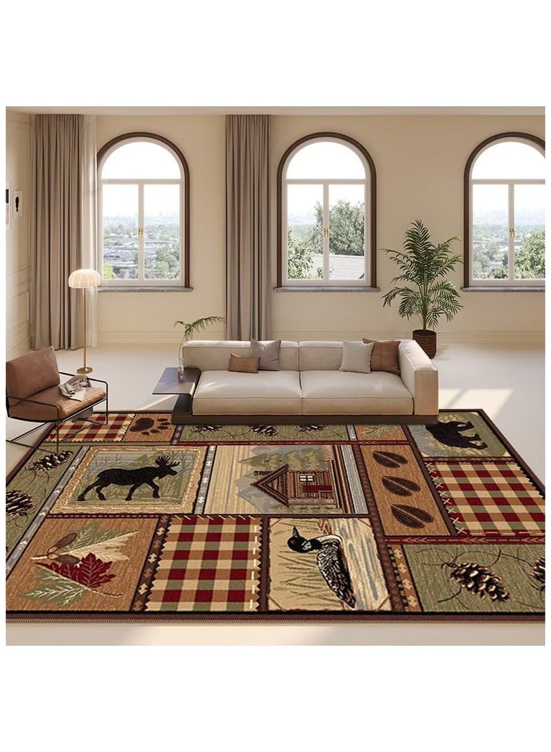 Anna 80 * 120cm Lordic Country Retro Living Room, Bedroom, Bedside Anti Slip And Wear Resistant Floor Mat - Image 4