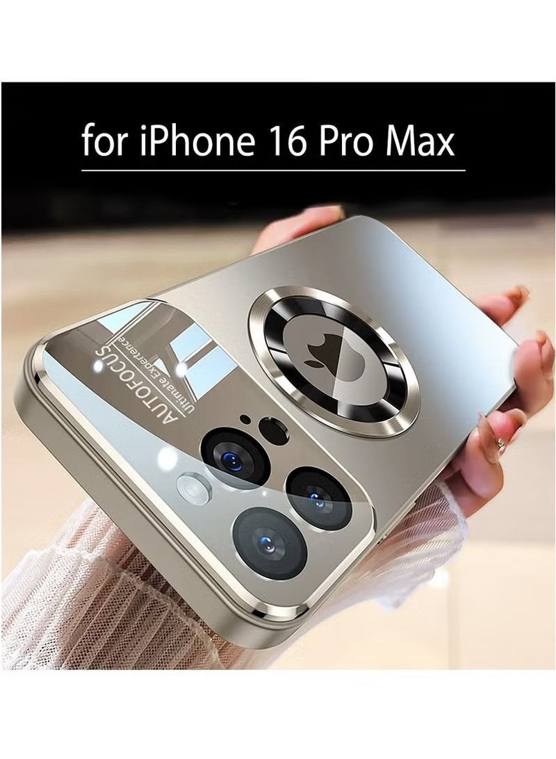 X-level Magnetic Case for iPhone 16 Pro Max,Camera Lens Protector with Full Window Cover,Visual Identity,Scratch-resistant Scrub,Waterproof Sweat-resistant Slim -Titanium Gray  - Image 1