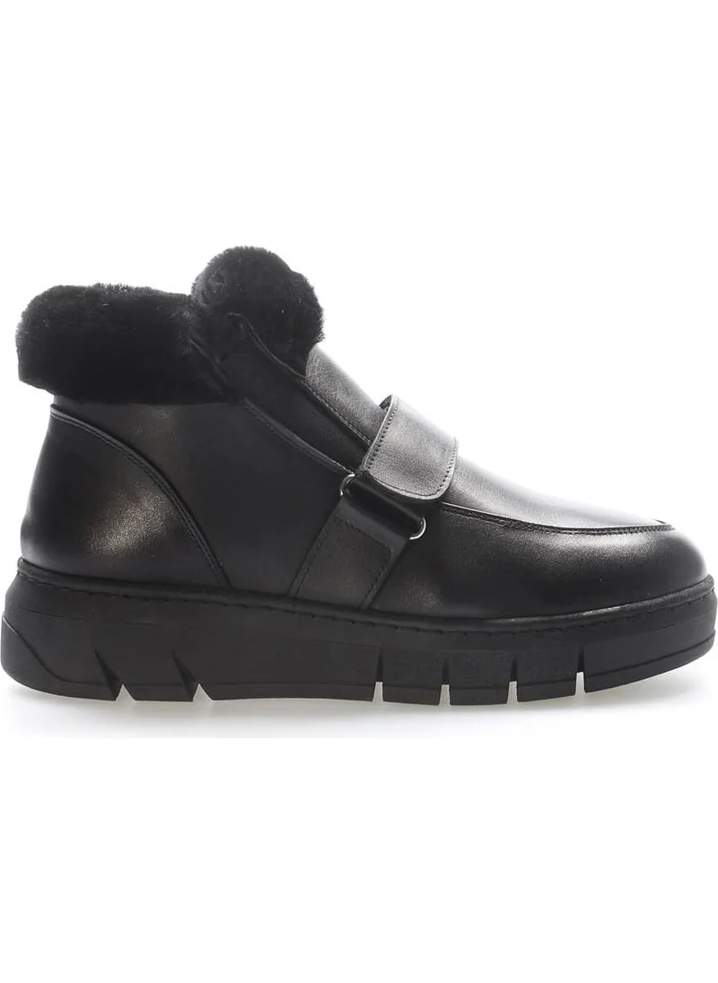 Fast Step Genuine Leather Fur Women's Classic Boots 916KZA3700