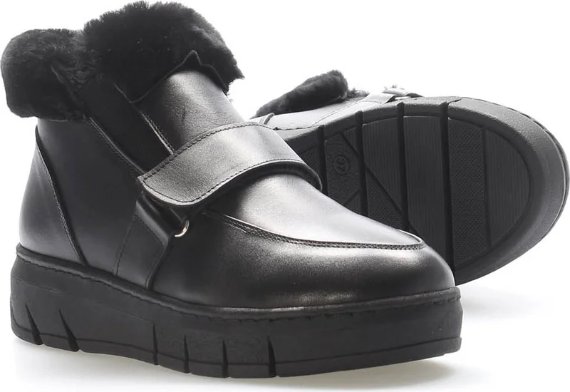 فاست ستيب Genuine Leather Fur Women's Classic Boots 916KZA3700