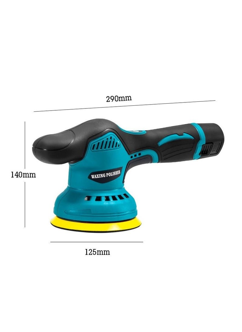 Cordless Polisher for Car Detailing with 2pcs DC 18V 1500mAh Batteries & Charger Cordless Car Buffer Polisher Variable Speeds Portable Sander for Car Waxing/Buffing/Scratch Repairing