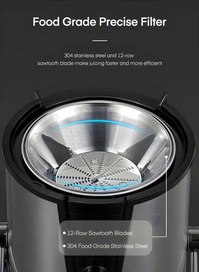 دينكس عصارة DX2071 - أطلق العنان للتغذية النقية والنكهة مع محرك قوي بقدرة 800 واط وتصميم سهل الاستخدام للحصول على نضارة يومية - Image 4