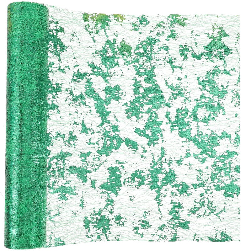 Grass Green Lace Mesh Table Runner for Wedding Dining Table Decoration Centerpiece - Image 2